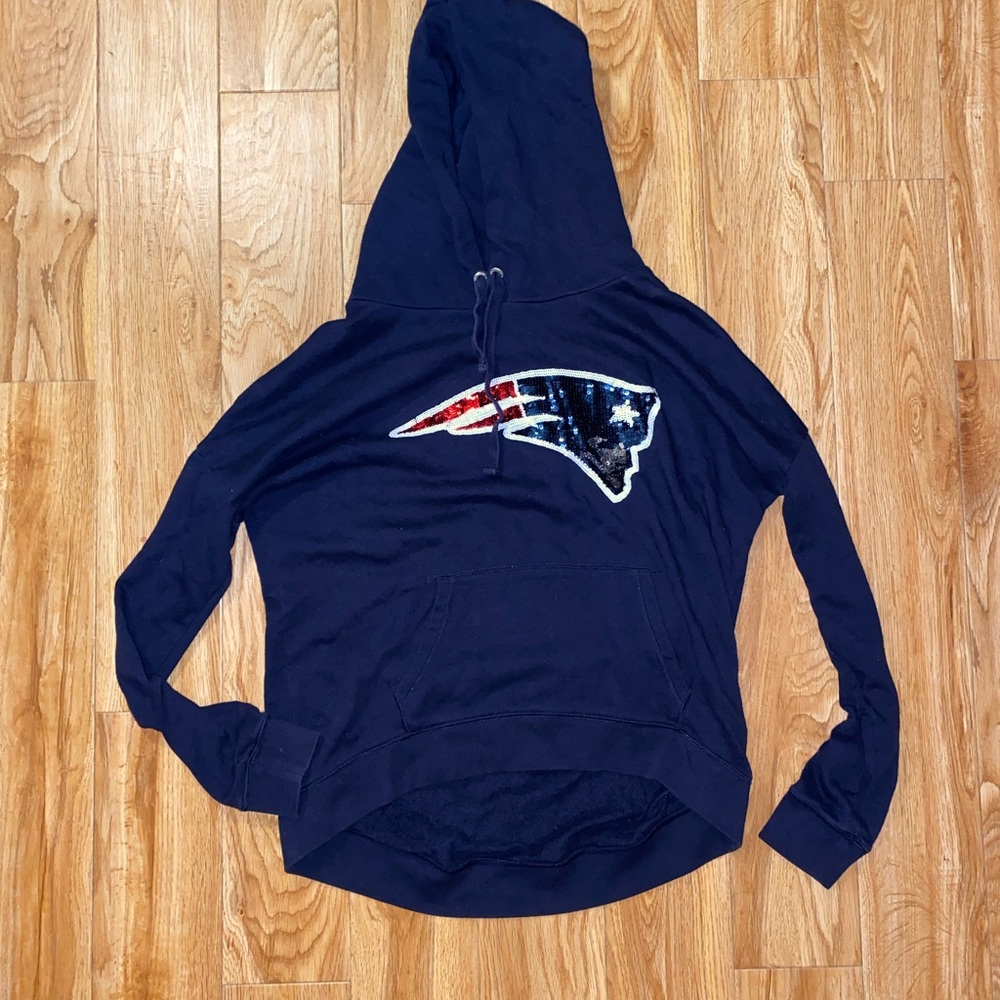 Victoria’s Secret sequenced hi-lo patriots hoodie